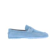 Blauwe Loafer Schoenen voor Dames Paris Punk , Blue , Dames