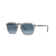 Vierkante Acetaat Zonnebril in Kleur 309/Q8 Persol , Gray , Unisex