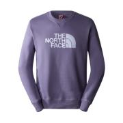 Geborduurde Logo Sweater - Violet The North Face , Purple , Heren