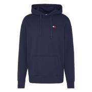 Badge Relaxed Fit Hoody Hoodie Tommy Hilfiger , Blue , Heren