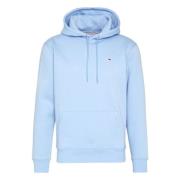 Reguliere Fleece Hoodie Tommy Jeans , Blue , Heren