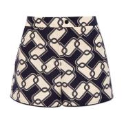 Katoenen shorts Moncler , Blue , Dames