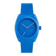 Project Three Blauw Kwarts Horloge Adidas , Blue , Unisex