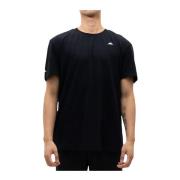 Korte Mouw T-shirt Kappa , Black , Heren