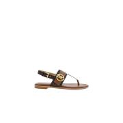 Bruine Carmen Thong Logo Sandalen Michael Kors , Brown , Dames