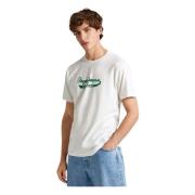 Claude T-shirt Pepe Jeans , White , Heren