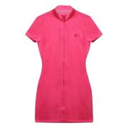 Signature Bodycon Jurk Tommy Jeans , Pink , Dames