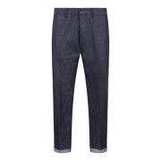 Ruwe Katoen Denim Chino Stijl Broek Nine In The Morning , Blue , Heren