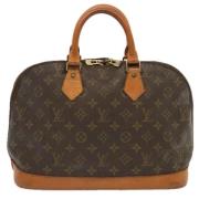 Pre-owned Canvas handbags Louis Vuitton Vintage , Brown , Dames