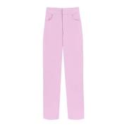 Wijde broek met kristallen Giuseppe Di Morabito , Pink , Dames