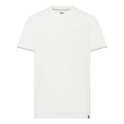 B Katoenmix T-Shirt Boggi Milano , White , Heren