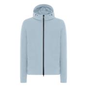 Hoodie met Bi-Stretch Stof Duno , Blue , Heren