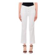 Hoge Taille Prinses Jeans Liu Jo , White , Dames