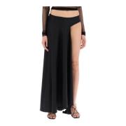 Asymmetrische Wol Talus Rok Christopher Esber , Black , Dames