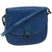 Pre-owned Leather shoulder-bags Louis Vuitton Vintage , Blue , Dames