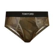 Slips met logo Tom Ford , Green , Heren