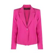 Klassieke Fuchsia Jas met Split Achterkant Patrizia Pepe , Pink , Dame...