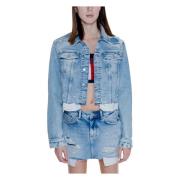 Stijlvolle Damesjas Katoenmix Tommy Jeans , Blue , Dames