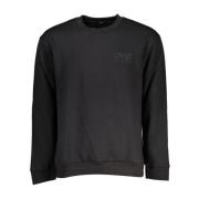 Zwarte Geborduurde Crew Neck Fleece Sweatshirt Cavalli Class , Black ,...