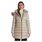 Puffer Jacket Hetregó , Beige , Dames