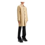 Omkeerbare Gabardine Autojas Burberry , Beige , Heren