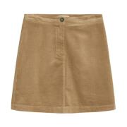 Cord mini rok recht Marc O'Polo , Brown , Dames