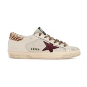 Canvas en Leren Super-Star Sneakers Golden Goose , Multicolor , Dames