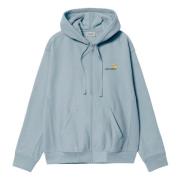 Amerikaans Script Hoodie Carhartt Wip , Blue , Heren