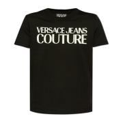 T-shirt met print Versace Jeans Couture , Black , Dames