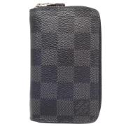 Pre-owned Canvas wallets Louis Vuitton Vintage , Black , Dames