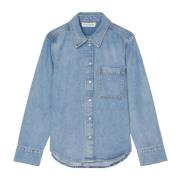 Gewone denim overhemd Marc O'Polo , Blue , Dames