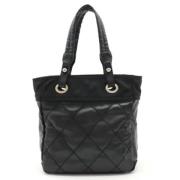 Pre-owned Canvas chanel-bags Chanel Vintage , Black , Dames