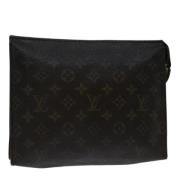 Pre-owned Canvas pouches Louis Vuitton Vintage , Brown , Dames