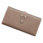 Pre-owned Leather wallets Hermès Vintage , Gray , Dames