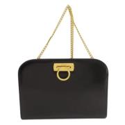 Pre-owned Leather shoulder-bags Salvatore Ferragamo Pre-owned , Black ...