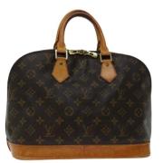 Pre-owned Canvas handbags Louis Vuitton Vintage , Brown , Dames