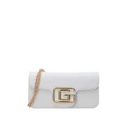 Moderne Schoudertas Wit Synthetisch Leer Gaëlle Paris , White , Dames