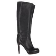 Pre-owned Leather boots Bottega Veneta Vintage , Black , Dames