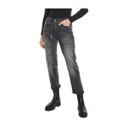 Vintage Denim Jeans Bobby Parami , Gray , Dames