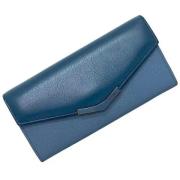 Pre-owned Leather wallets Fendi Vintage , Blue , Dames