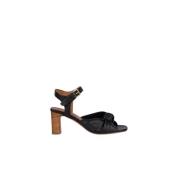 Zwarte Sandalen met Strikdetail Anthology Paris , Black , Dames