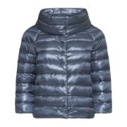 Gewatteerd Blauw Kort Donsjack Herno , Blue , Dames