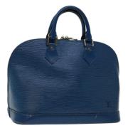 Pre-owned Leather handbags Louis Vuitton Vintage , Blue , Dames