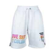 Katoenen Shorts met Ritszakken Diego Venturino , White , Heren