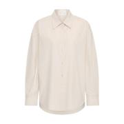 CasperA Lange Mouw Blouse Aime´e the Label , Beige , Dames