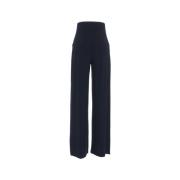 Blauwe Broek Aw24 Special Clean Norma Kamali , Blue , Dames