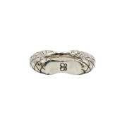 Pre-owned Silver rings Bottega Veneta Vintage , Gray , Dames