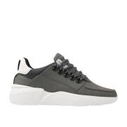 Moderne Donkergrijze Sneaker Nubikk , Gray , Heren