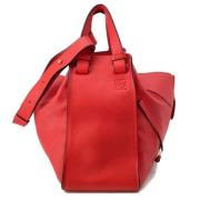 Pre-owned Leather handbags Loewe Pre-owned , Red , Dames