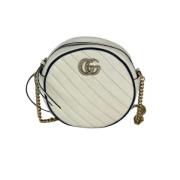 Pre-owned Leather handbags Gucci Vintage , White , Dames